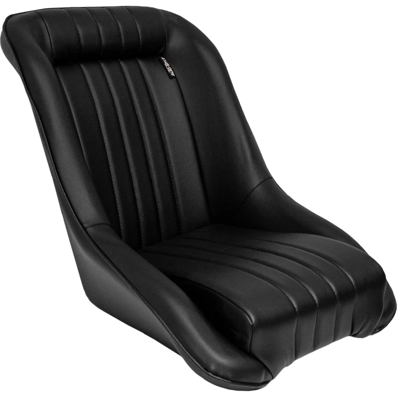 AutoStyle Sportstoel 'Classic' - Zwart Kunstleder - Vaste rugleuning - incl. sledes
