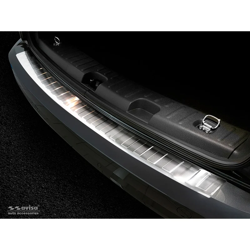 Avisa RVS Achterbumperprotector passend voor Volkswagen Caddy 2004-2015 & 2015-2020 - Zilver
