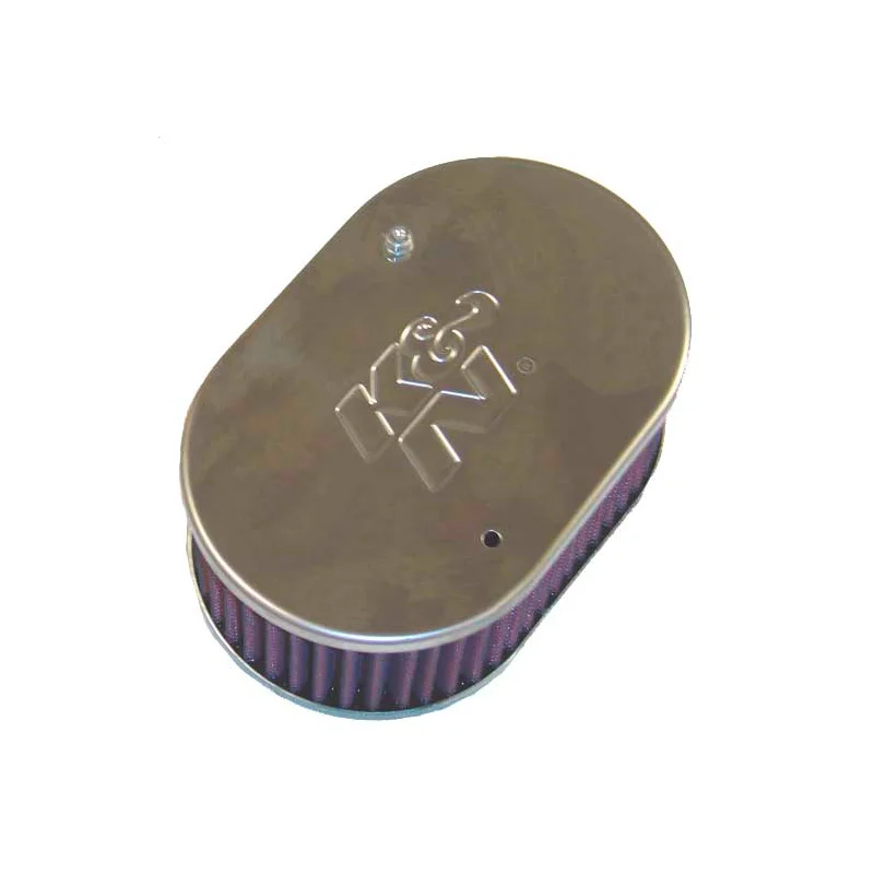 K&N carburateur luchtfilter ovaal klein passend voor Weber 40/45/48 DCOE, Dellorto 40/45/48 DHLA, Montagehoogte 65mm (56-9104)