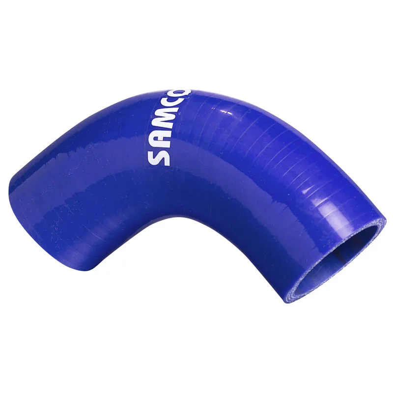 Samco Sport Samco Siliconen slang 90 graden bocht - Lengte 125mm - Ø63mm - Blauw