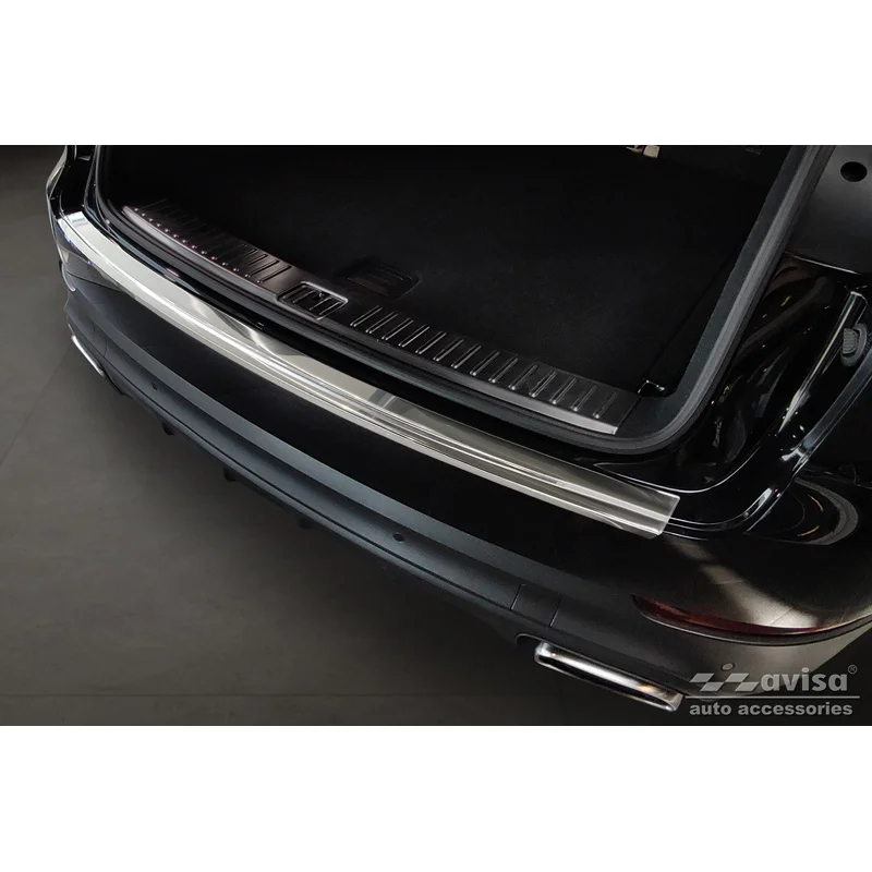 Avisa RVS Achterbumperprotector passend voor Porsche Cayenne III 2017- - Zilver