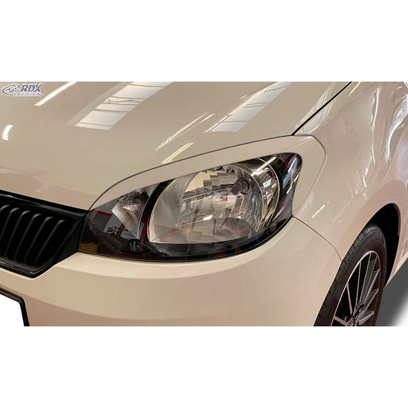 RDX Koplampspoilers passend voor Skoda Citigo 2011- (ABS)