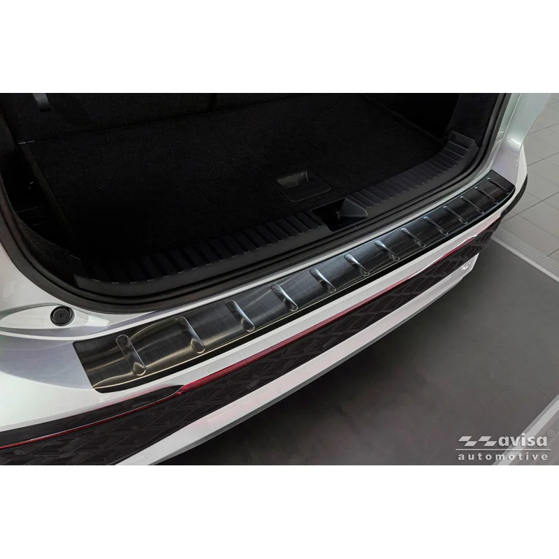 Avisa RVS Achterbumperprotector passend voor Volkswagen Tayron 2024- - Zwart