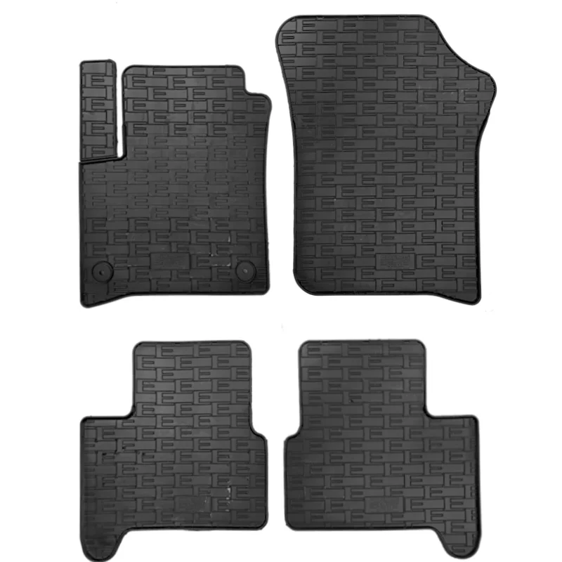 CIKCAR Rubber matten passend voor Volkswagen e-Up / Skoda e-Citigo / Seat e-Mii 2019- (4-delig + montagesysteem)