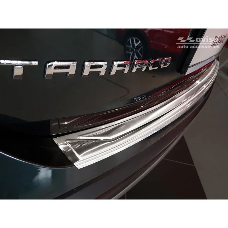 Avisa RVS Achterbumperprotector passend voor Seat Tarraco 2019- - Zilver