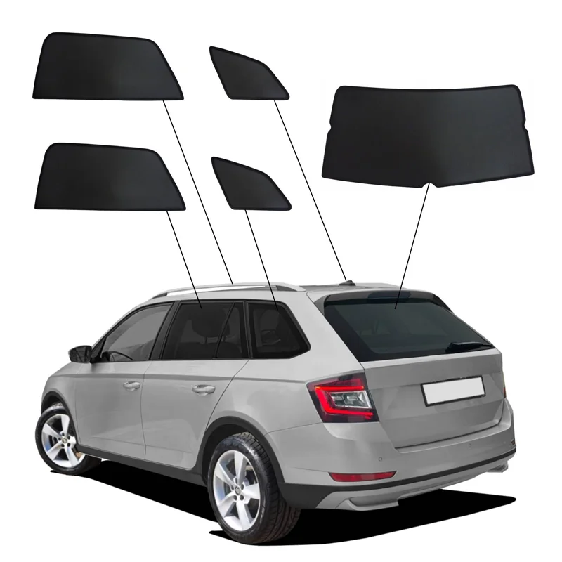 SunClip Zicht- & Zonwering passend voor Skoda Fabia III (NJ5) Kombi 2014-2022