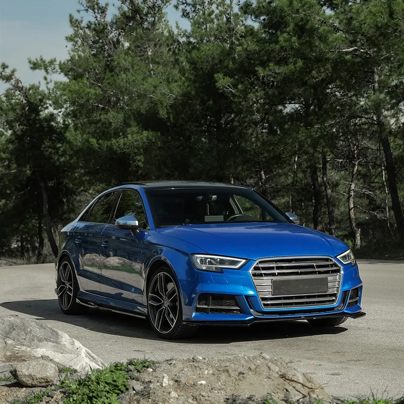 Oneway Complete bodykit passend voor Audi S3 8V Sedan 2016-2020 – Glanzend zwart