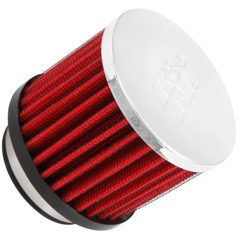 K&N Carterontluchtingsfilter - rubber onderplaat - 44mm aansluiting (62-1480)