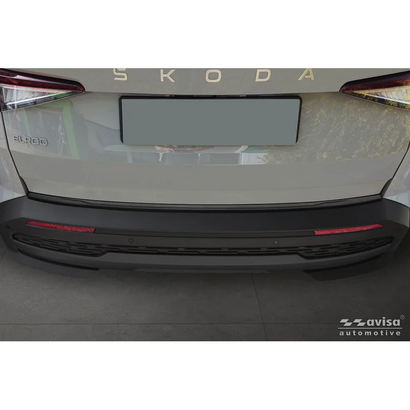 Avisa RVS Achterbumperprotector passend voor Skoda Elroq 2024- - Matzwart
