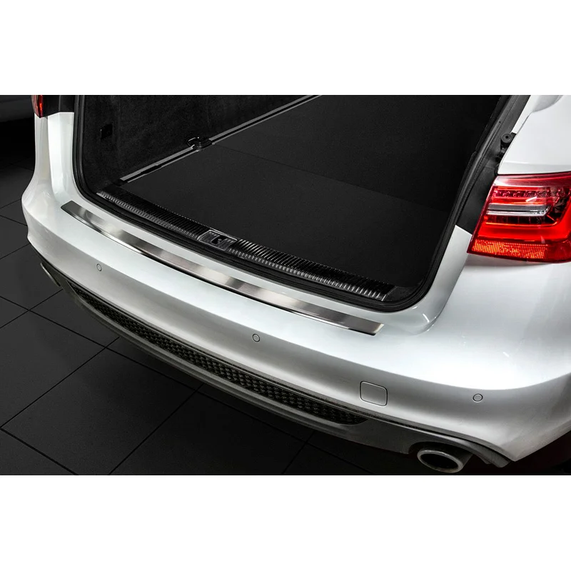 Avisa RVS Achterbumperprotector passend voor Audi A6 Avant 2011-2018 excl. Allroad - Zilver
