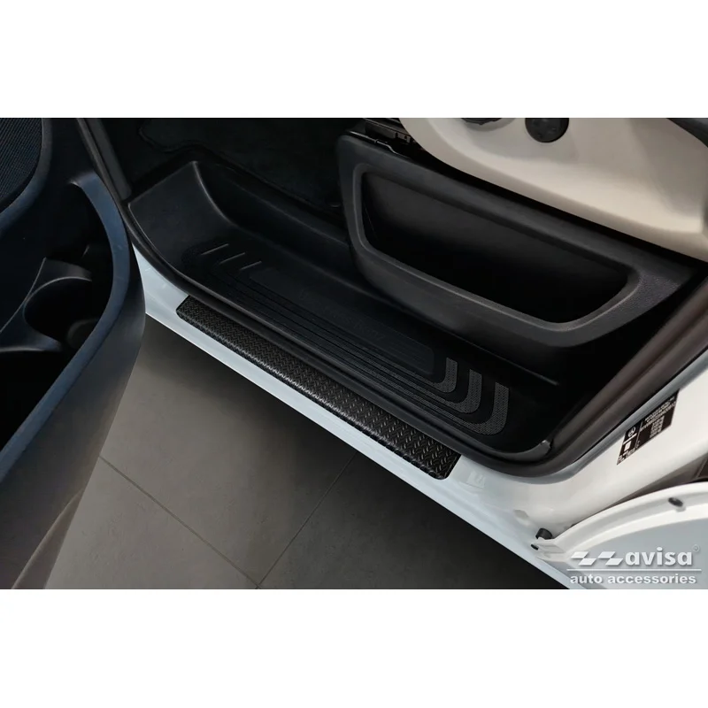 Avisa Aluminium Instaplijsten passend voor Mercedes Vito III / V-Klasse (W447) 2014- 'Riffled Plate' - 2-delig - Zwart