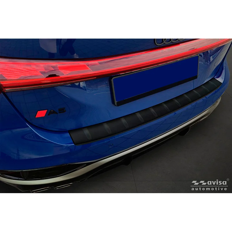 Avisa RVS Achterbumperprotector passend voor Audi A5 Avant (B10) 2024- - Matzwart