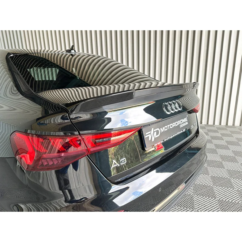 Motordrome Achterspoilerlip passend voor Audi A3 (8Y) Sedan 2020- (PU)