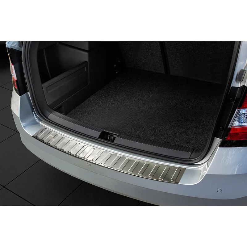Avisa RVS Achterbumperprotector passend voor Skoda Fabia III Combi 2015-2018 - Zilver
