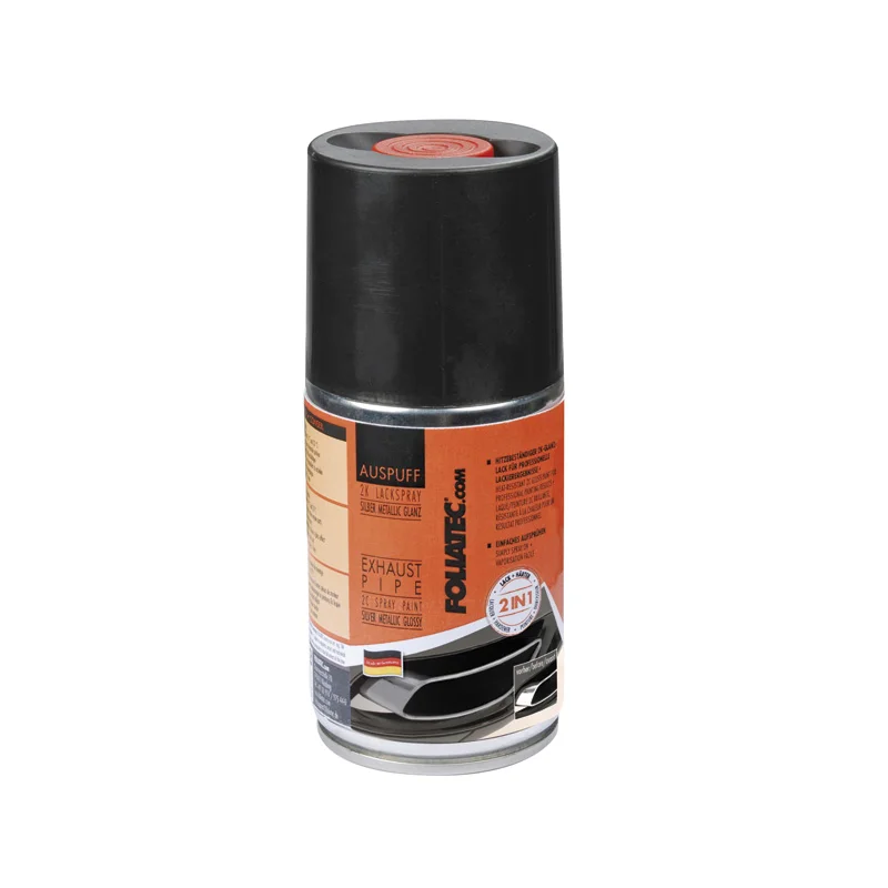 Foliatec Exhaust Pipe 2C Spray Paint – zwart glanzend 1x250ml