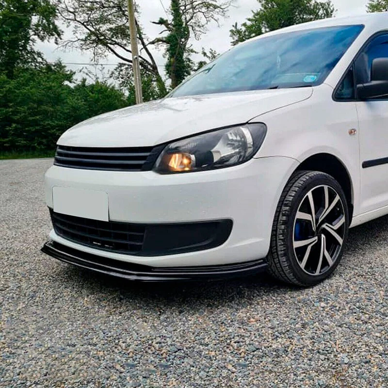Oneway Voorspoilerlip passend voor Volkswagen Caddy MK3 Facelift 2010-2015 – Glanzend zwart