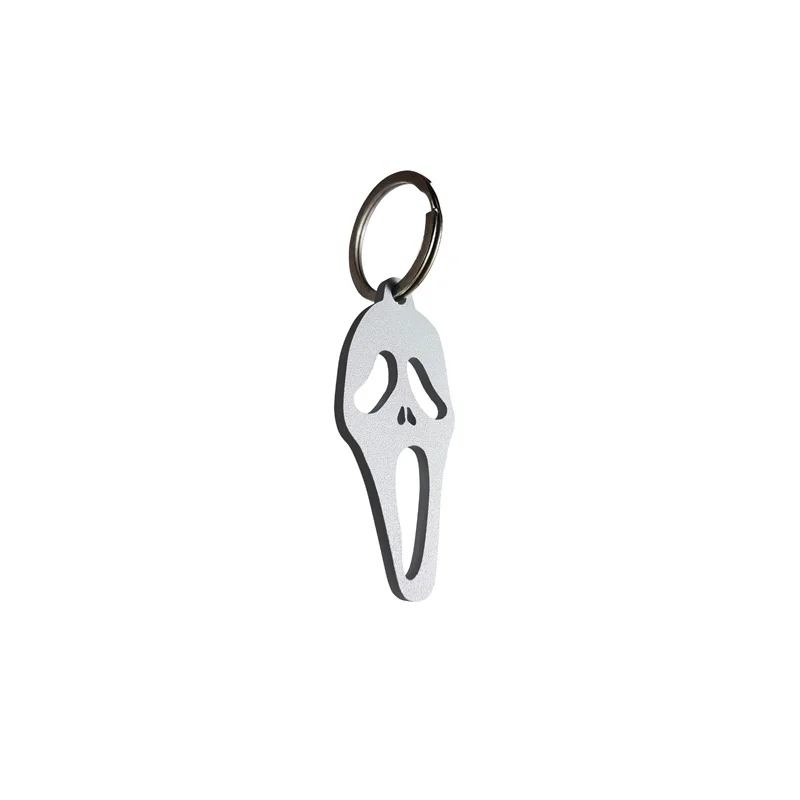 Avisa RVS sleutelhanger - 'Ghost' (wit)