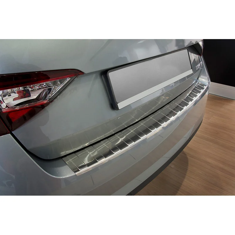 Avisa RVS Achterbumperprotector passend voor Skoda Superb Liftback 2015-2019 & 2019-2023 - Zilver