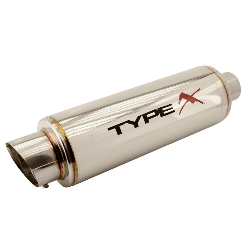 AutoStyle Sportuitlaat Universeel Type X-50 Racing ‘DualSound’ – Angle Tip – Polished