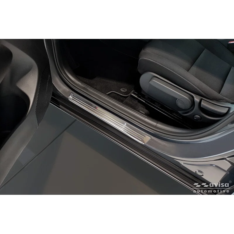 Avisa RVS Instaplijsten passend voor Hyundai Kona II 2023- / MG 3 2024- / MG ZS II 2024- 'Lines' - 4-delig