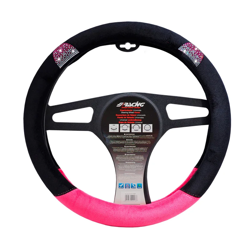 Simoni Racing Stuurwielhoes Pussycat - Zwart/Roze - 37-39cm