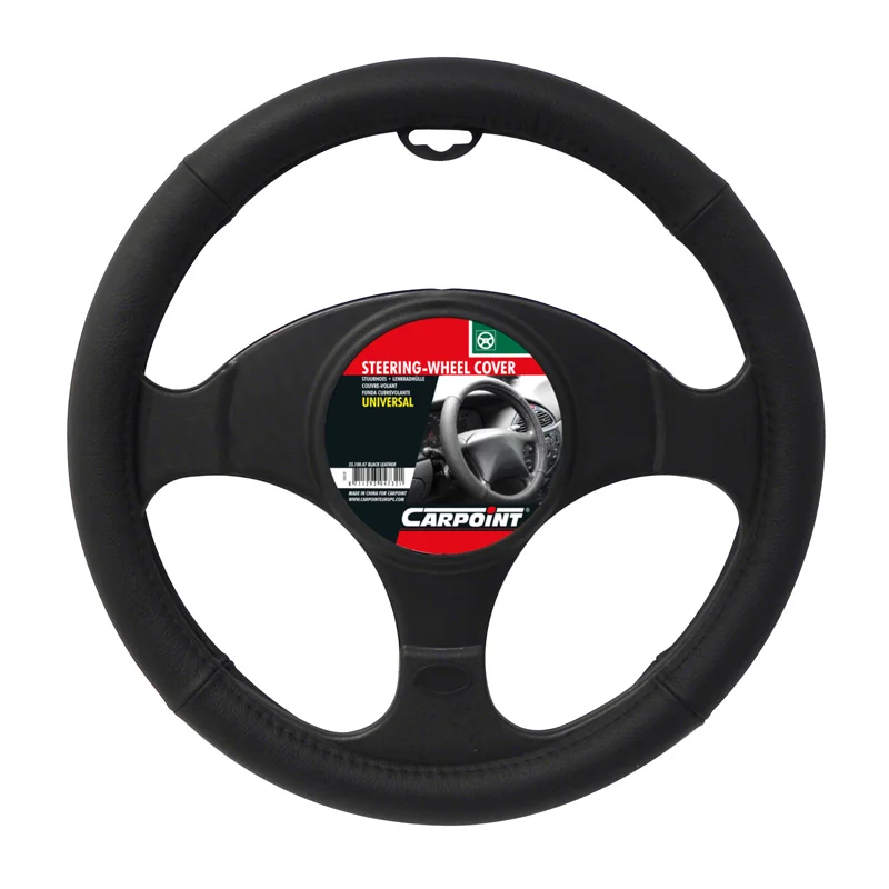 Carpoint Stuurhoes Universeel Leer - Zwart