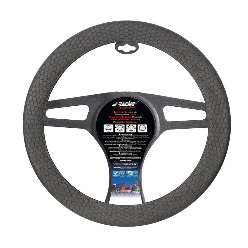 Simoni Racing Stuurwielhoes Beehive Soft Sil - Zwart Siliconen - 35-40cm