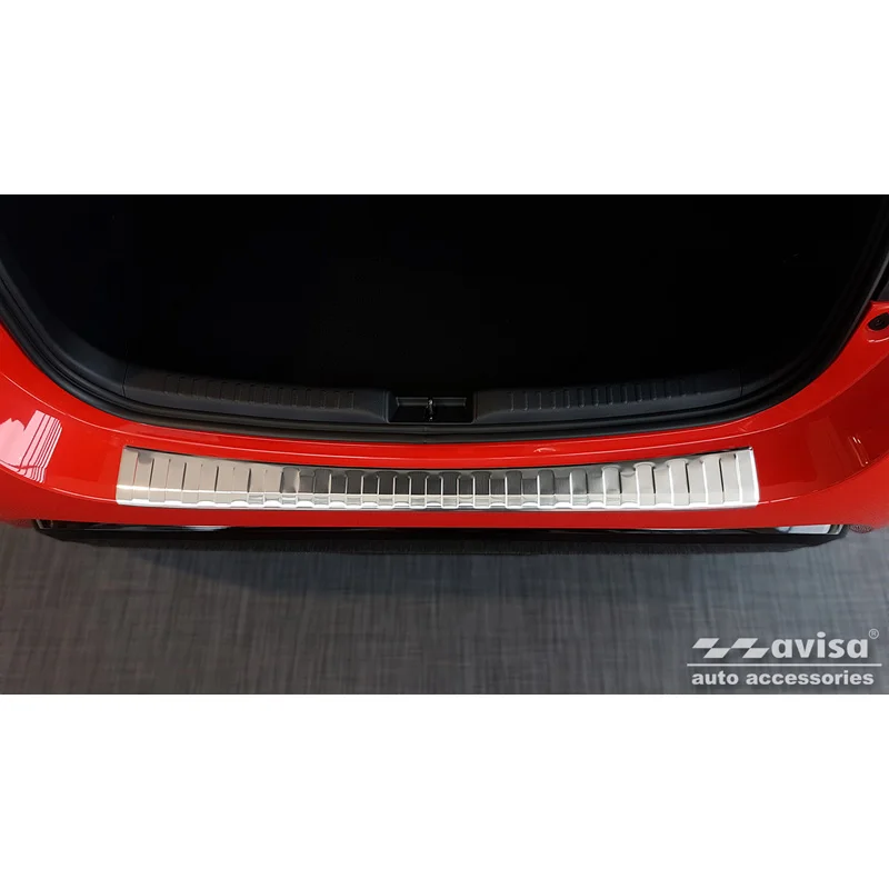 Avisa RVS Achterbumperprotector passend voor Toyota Yaris IV HB 5-deurs (excl. GR) 2020-2024 & Facelift 2024- - Zilver