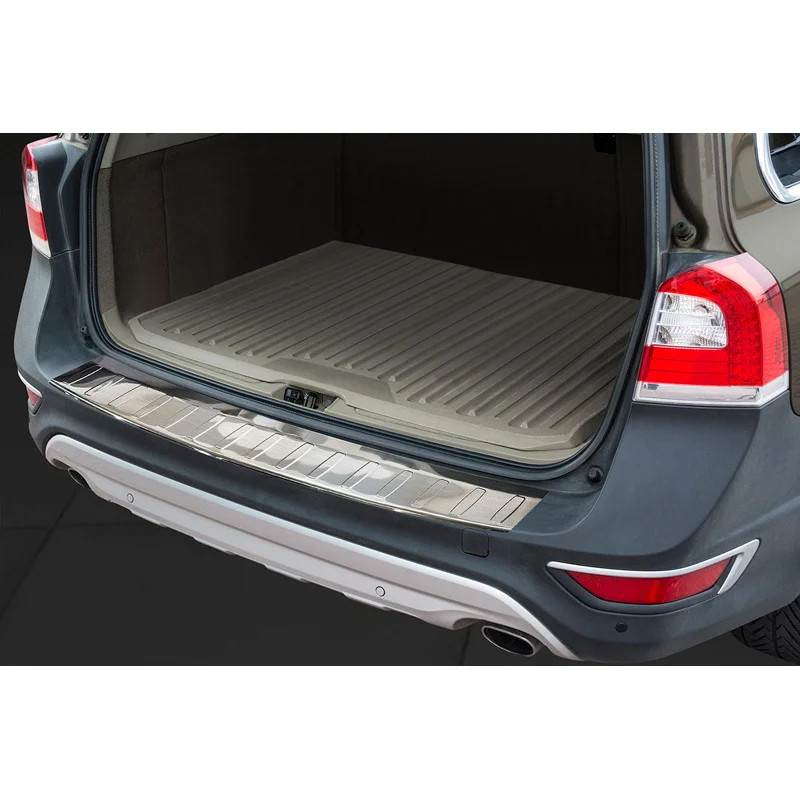 Avisa RVS Achterbumperprotector passend voor Volvo XC70 Facelift 2013-2016 - Zilver