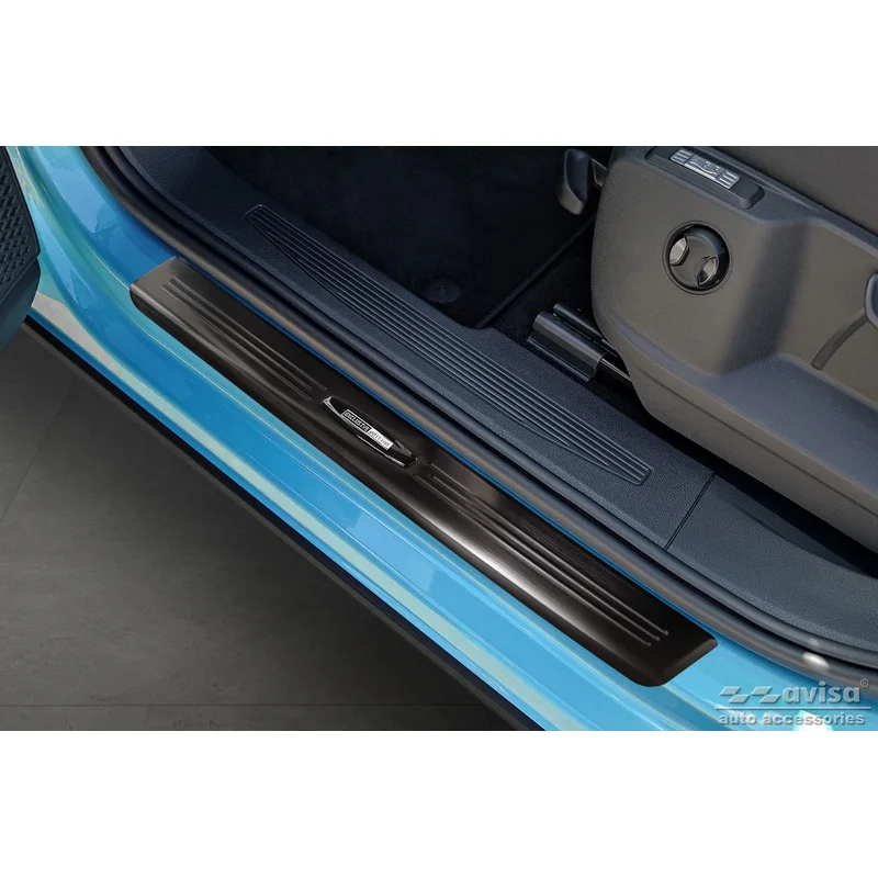 Avisa Zwart RVS Instaplijsten passend voor Ford Tourneo Connect III 2022- 'Exclusive Edition' - 2-delig