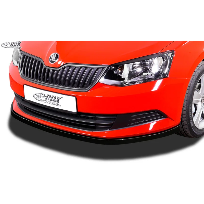RDX Voorspoiler passend voor Skoda Fabia III (NJ) 2014-2018 (ABS zwart glanzend)