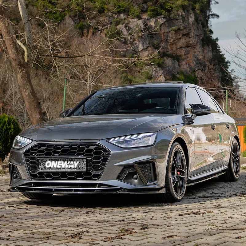 Oneway Complete bodykit passend voor Audi A4 (B9) Sedan S4/S-Line Facelift 2019-2024 – Glanzend zwart