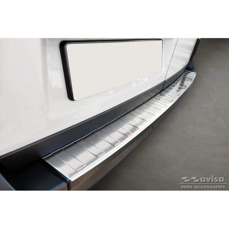 Avisa RVS Achterbumperprotector passend voor Volkswagen Crafter & MAN TGE 2017- - Zilver - Lange versie