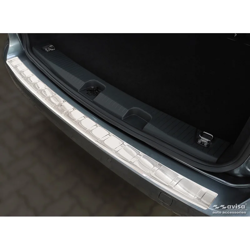 Avisa RVS Achterbumperprotector passend voor Volkswagen Caddy V 2020- - Zilver