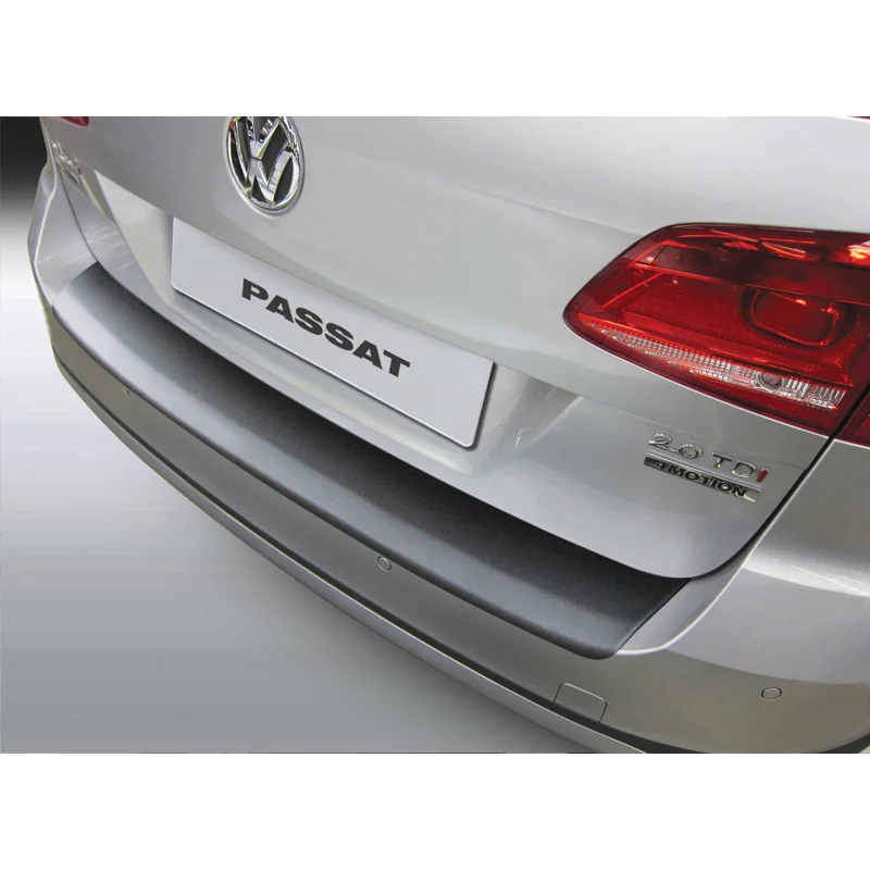 RGM ABS Achterbumper beschermlijst passend voor Volkswagen Passat 3C Variant Alltrack 2011-2014 Zwart