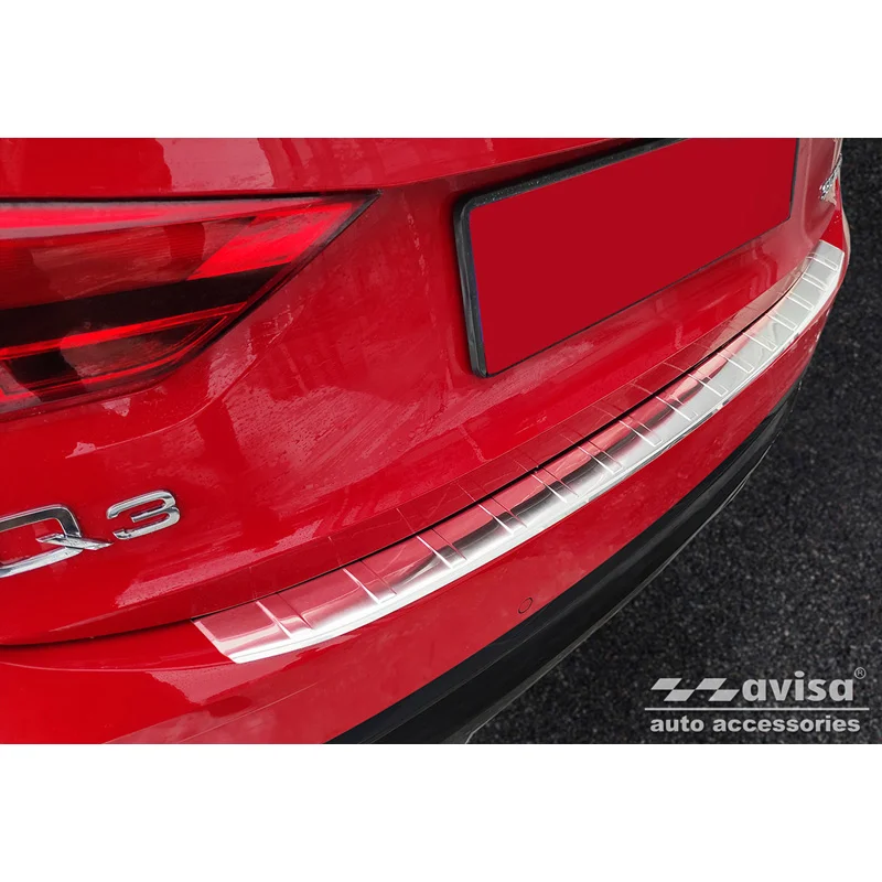 Avisa RVS Achterbumperprotector passend voor Audi Q3 II Sportback 2019- incl. RS - Zilver