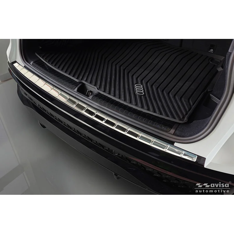Avisa RVS Achterbumperprotector passend voor Audi Q5 (GUB) 2025- - Glanzend Zilver