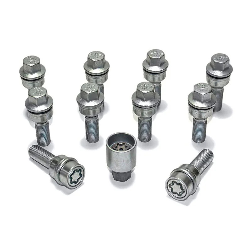 H&R Wielboutenset bolkonisch met beweegbare ring R13 M14x1.50 – Lengte 42mm – 10 stuks (bv. passend voor Audi S5) – incl. wielsloten