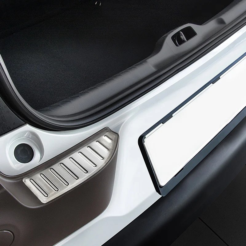 Avisa RVS Achterbumperprotector passend voor Citroën C4 Cactus 2014-2018 - Zilver - 2-delig