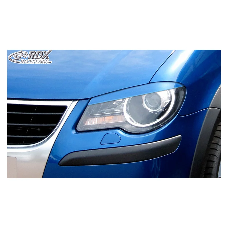 RDX Koplampspoilers passend voor Volkswagen Touran 1T Facelift 2006-2011 (ABS)