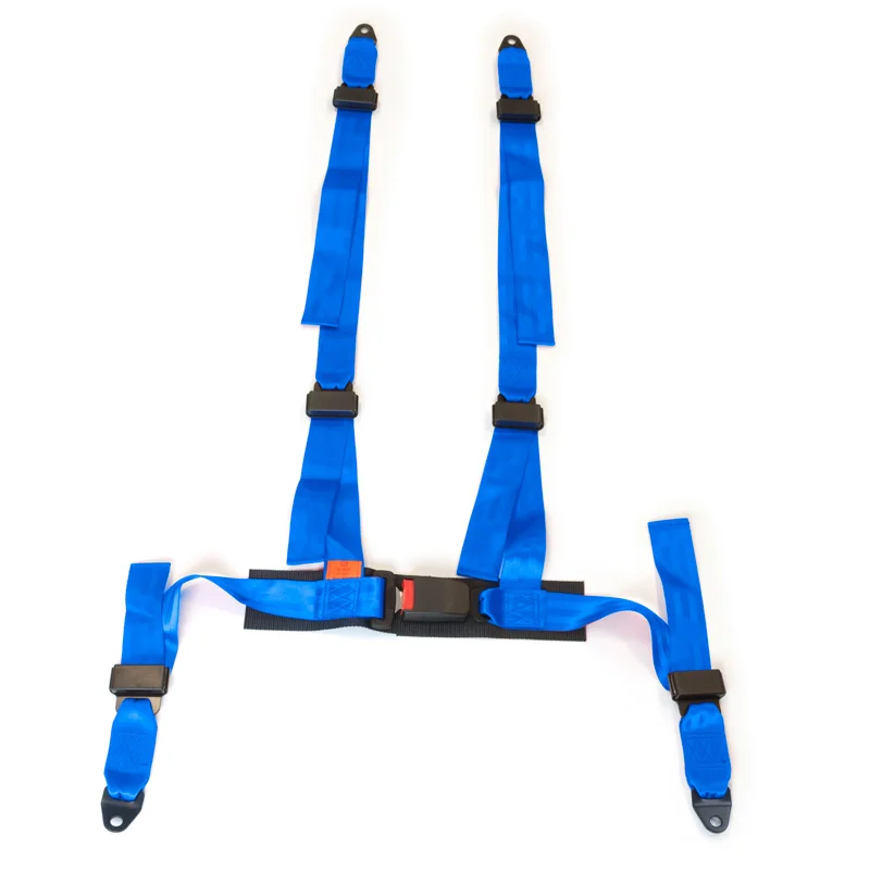 AutoStyle Racing Sportgordel 4-Punts Blauw + E-keur (2-inch)