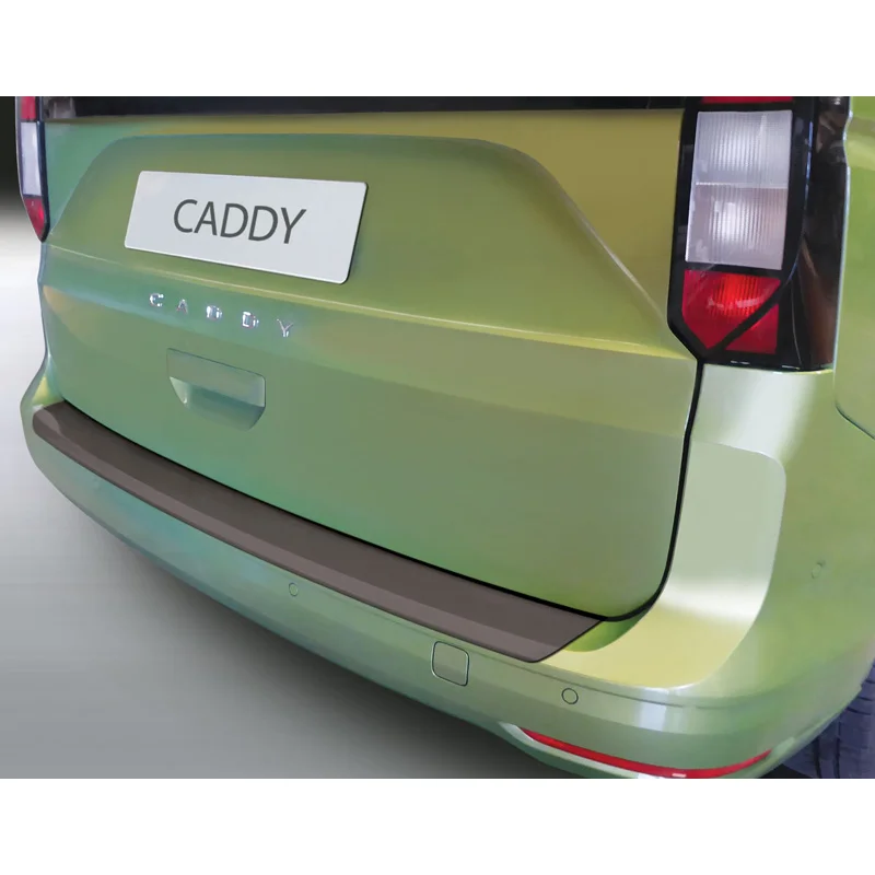 RGM ABS Achterbumper beschermlijst passend voor Volkswagen Caddy V Box/MPV 2020- (Achterklep of Achterdeuren) (Voor gespoten bumpers) & Ford (Grand) Tourneo Connect 2022- – Zwart