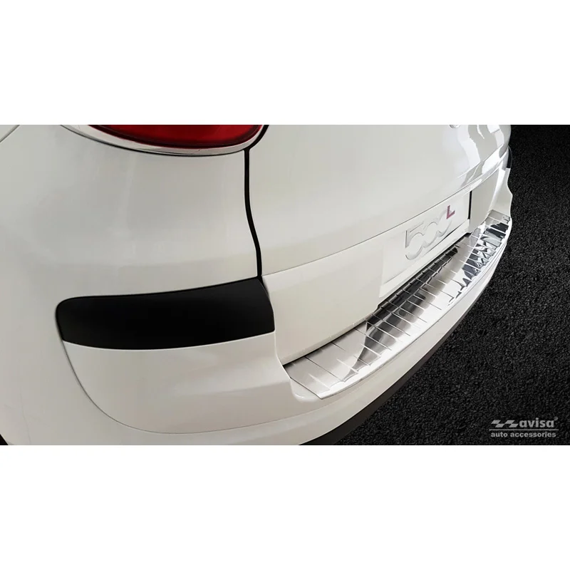 Avisa RVS Achterbumperprotector passend voor Fiat 500L Facelift 2017- - Zilver