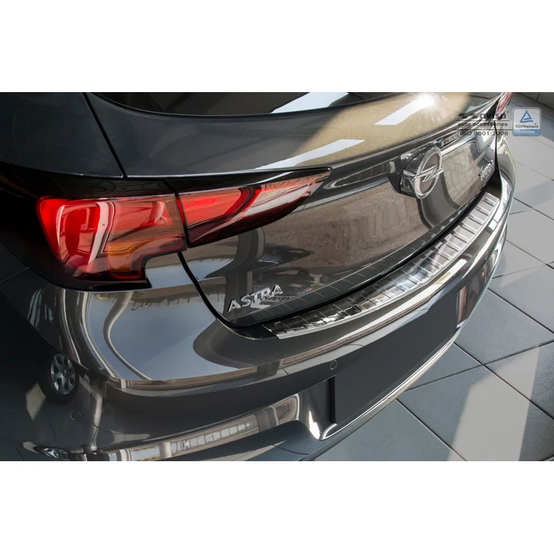 Avisa RVS Achterbumperprotector passend voor Opel Astra K HB 5-deurs 2015- - Zilver