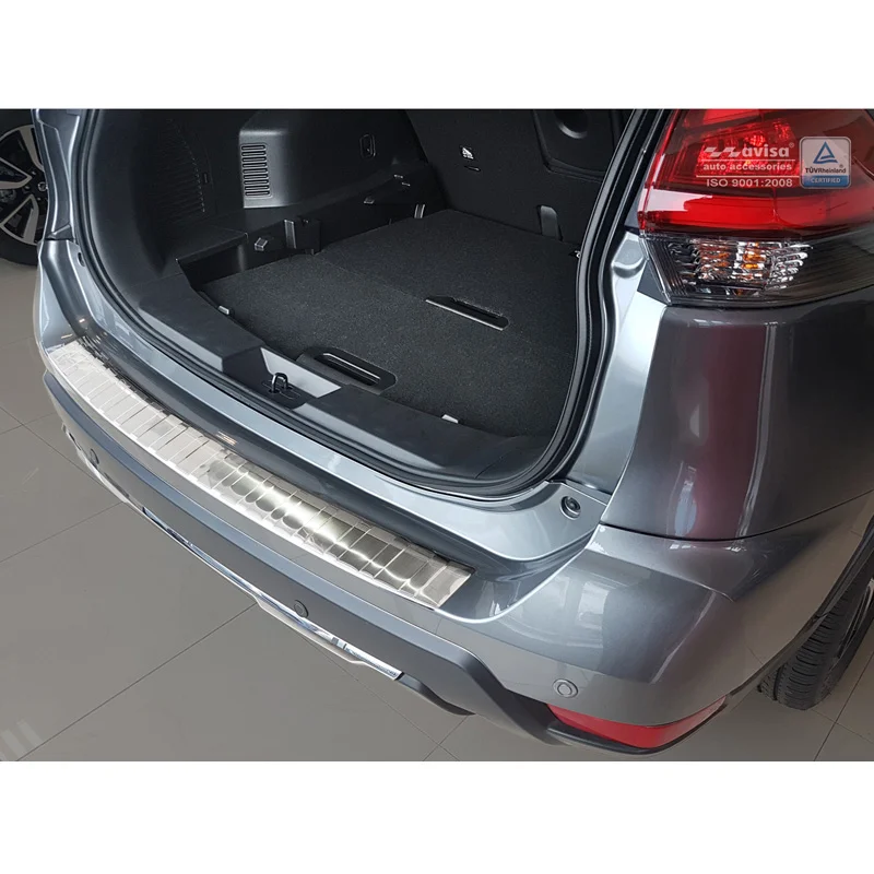 Avisa RVS Achterbumperprotector passend voor Nissan X-Trail III (T32) Facelift 2017-2021 - Zilver