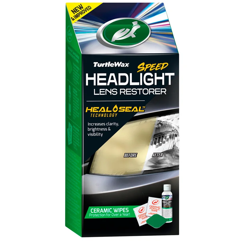 Turtle Wax 53684 Speed Headlight Lens Repair & Renew Kit