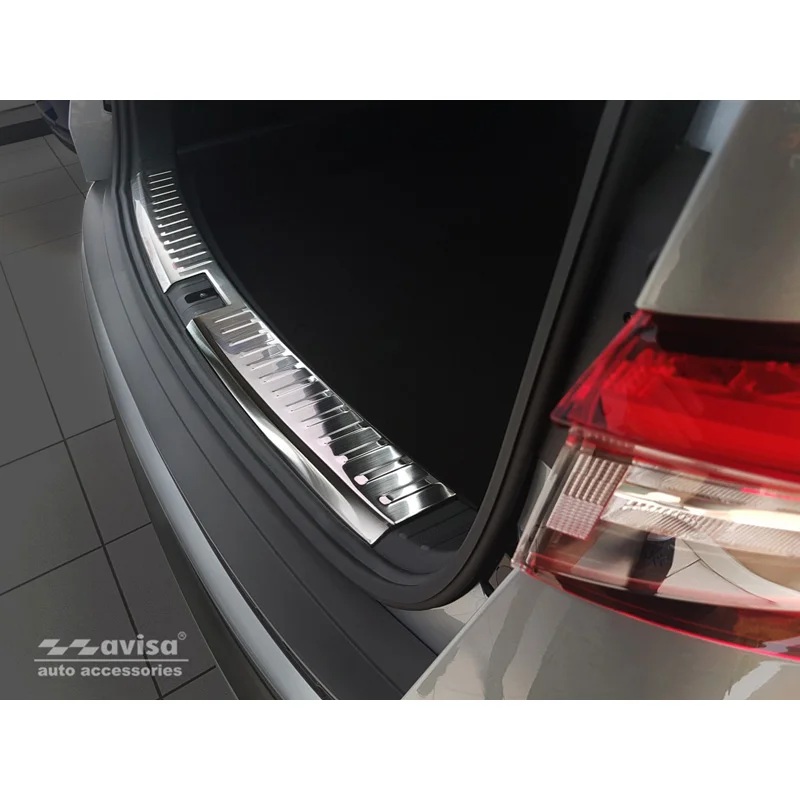 Avisa RVS Binnenste Achterbumperprotector passend voor Skoda Kodiaq 2017-2021 & FL 2021-2024 'Ribs'