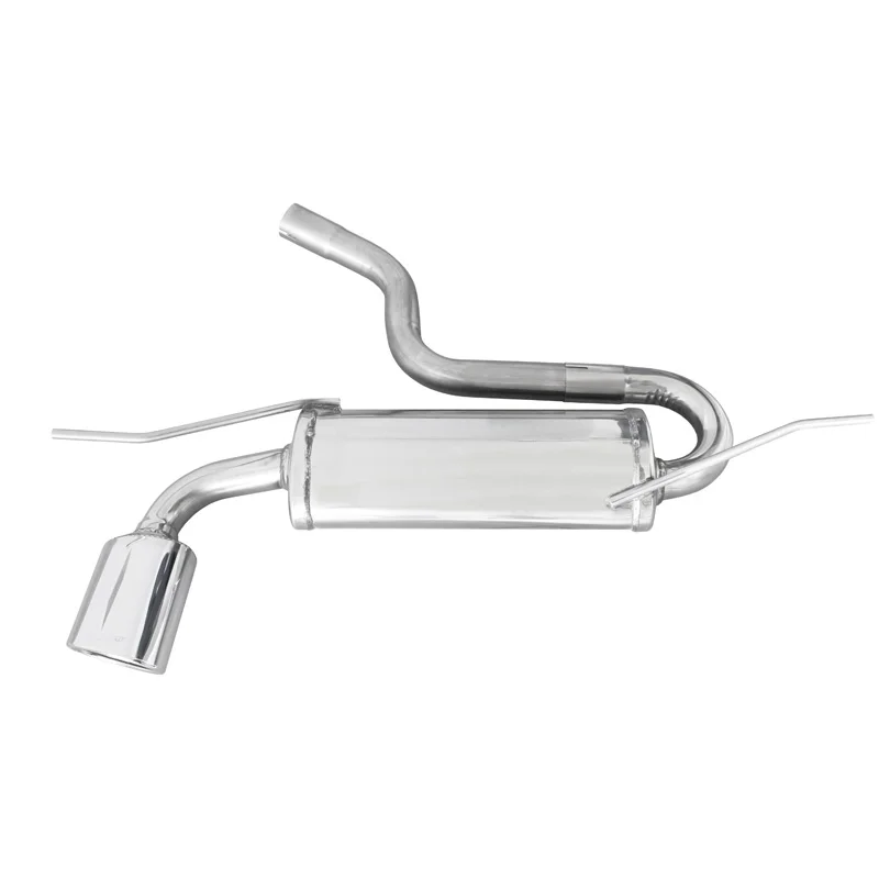 InoXcar 100% RVS Sportuitlaat passend voor Seat Leon 1P 1.4TSi (125pk) 2010- 120x80mm Oblique