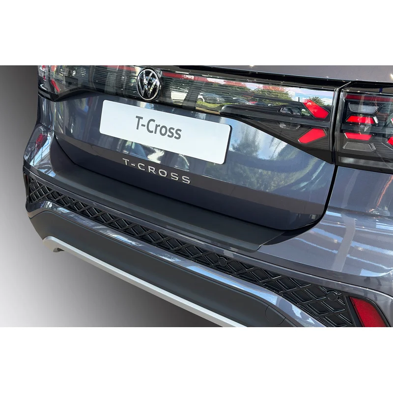 RGM ABS Achterbumper beschermlijst passend voor Volkswagen T-Cross Facelift 2024- Zwart