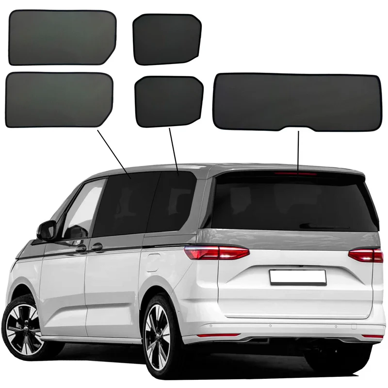 SunClip Zicht- & Zonwering passend voor Volkswagen Multivan T7 2021- (zonder schuiframen)